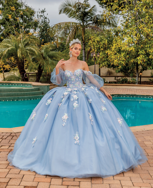 Ice Silver Quinceanera Dress